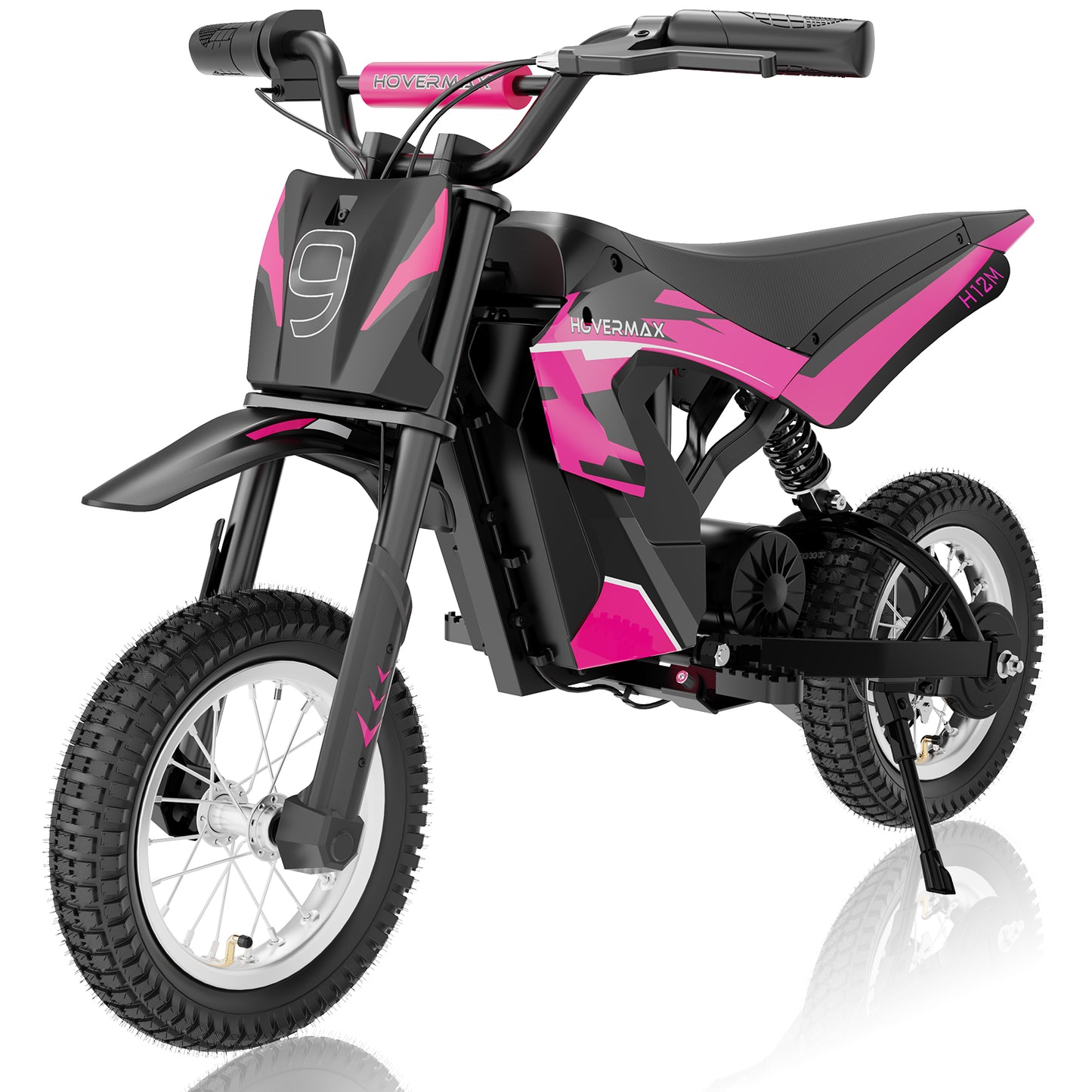 HOVERMAX H12M Vélo tout-terrain électrique pour enfants et adolescents, 300 W, vitesse maximale : 12, 5 mph, pneus à air de 12 pouces