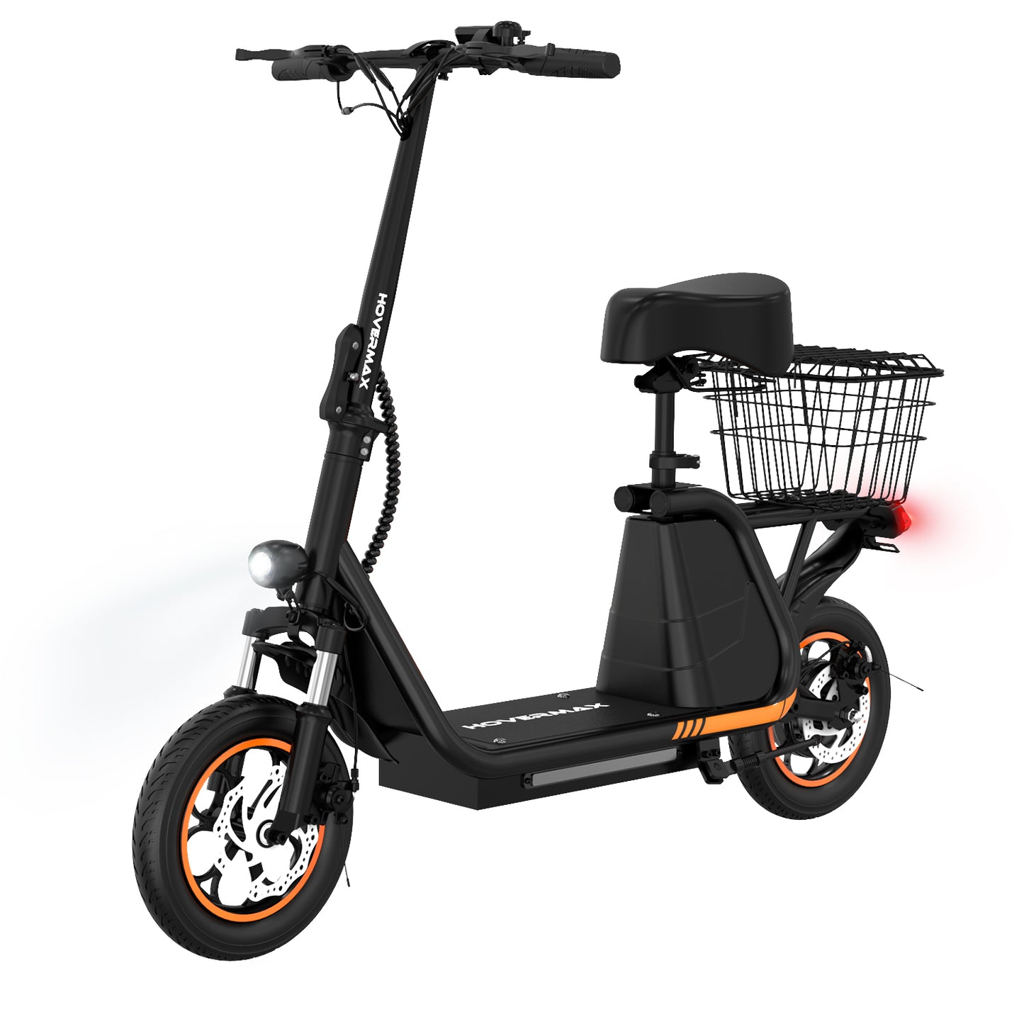 HOVERMAX H10S Electric Scooter with Seat & Carry Basket
