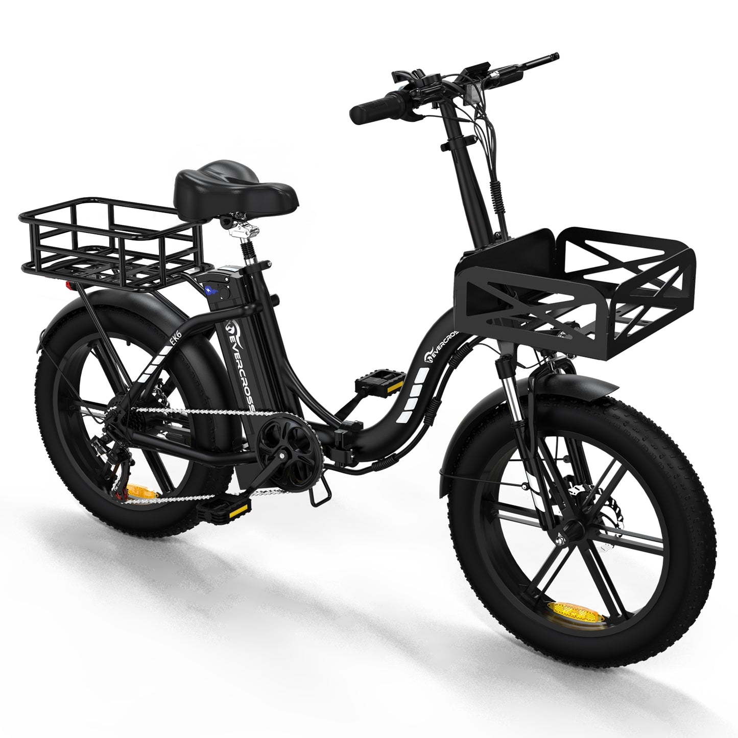 EVERCROSS EK6 Foldable Electric Mountain Bike – 20" Fat Tire