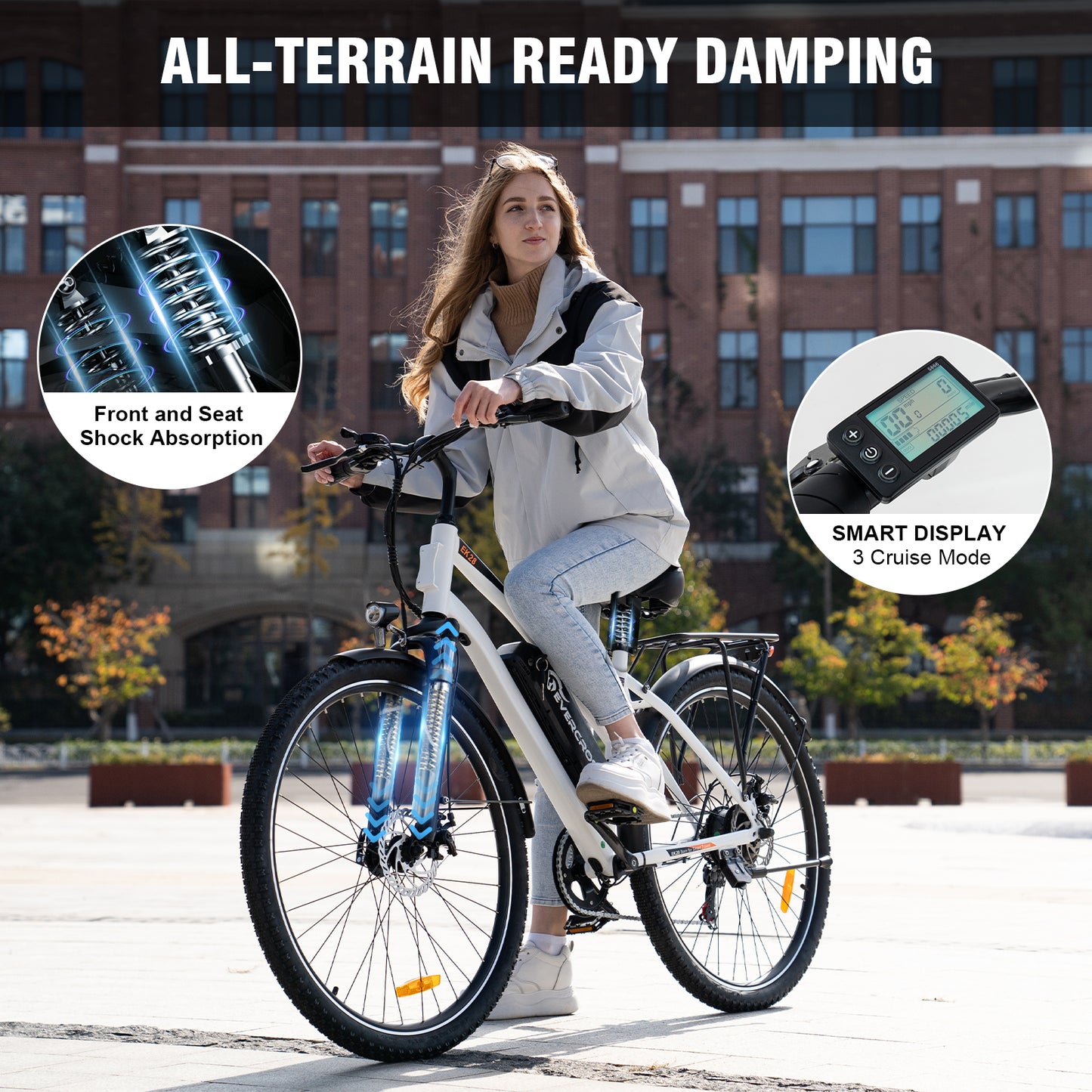 EVERCROSS EK28 28" Electric Mountain Bike for Adults-999