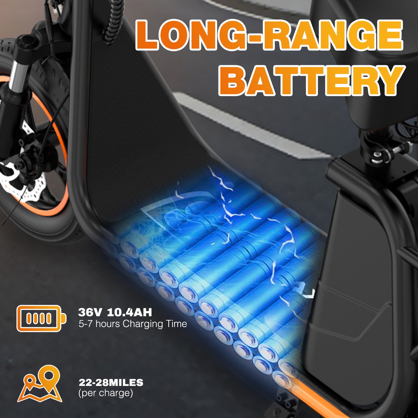 HOVERMAX H10S Electric Scooter with Seat & Carry Basket