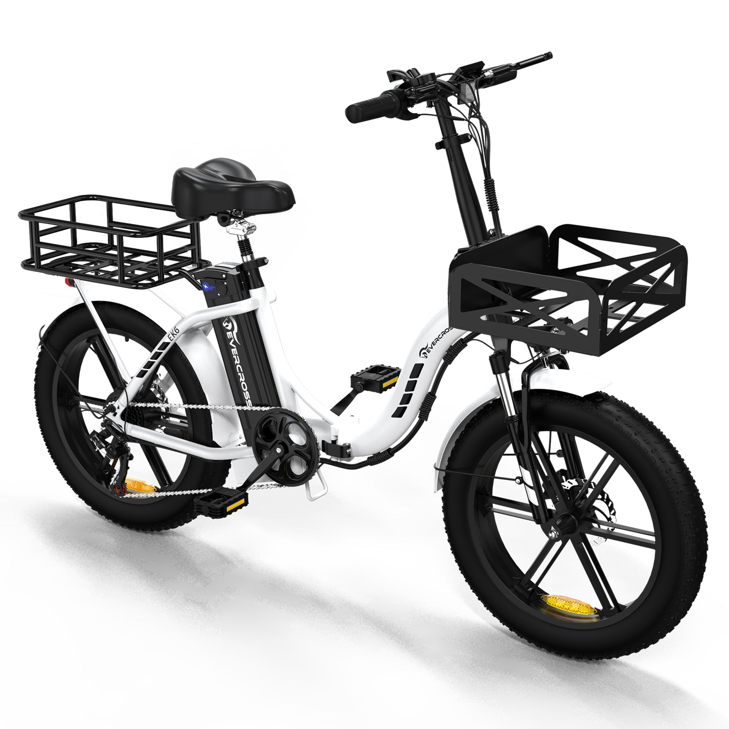 EVERCROSS EK6 Foldable Electric Mountain Bike – 20" Fat Tire