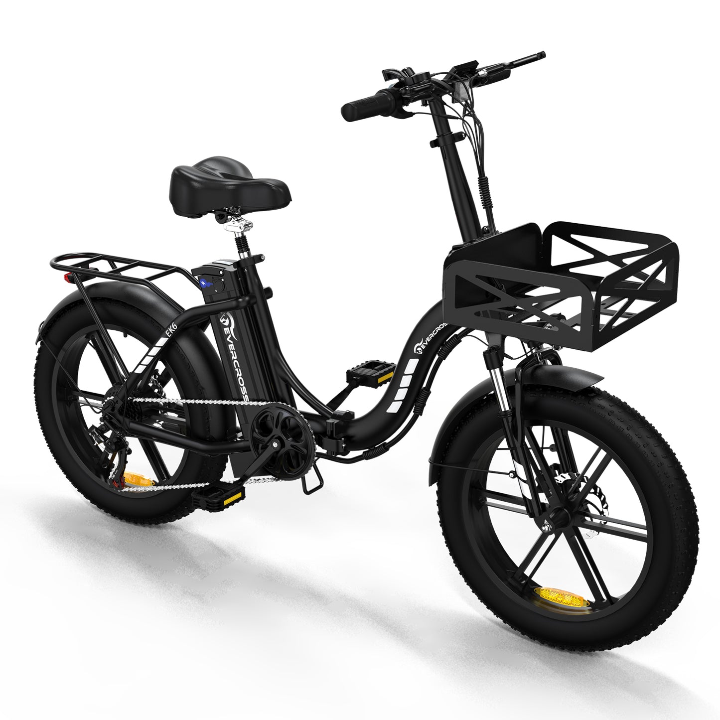 EVERCROSS EK6 Foldable Electric Mountain Bike – 20" Fat Tire