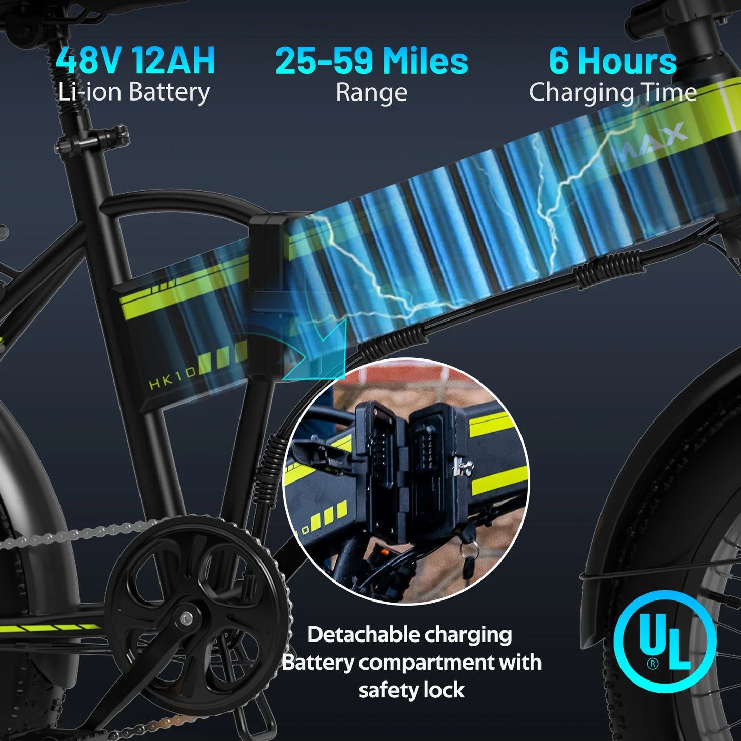 HOVERMAX HK10 PRO 750W Electric Bike for Adults 20X4.0"