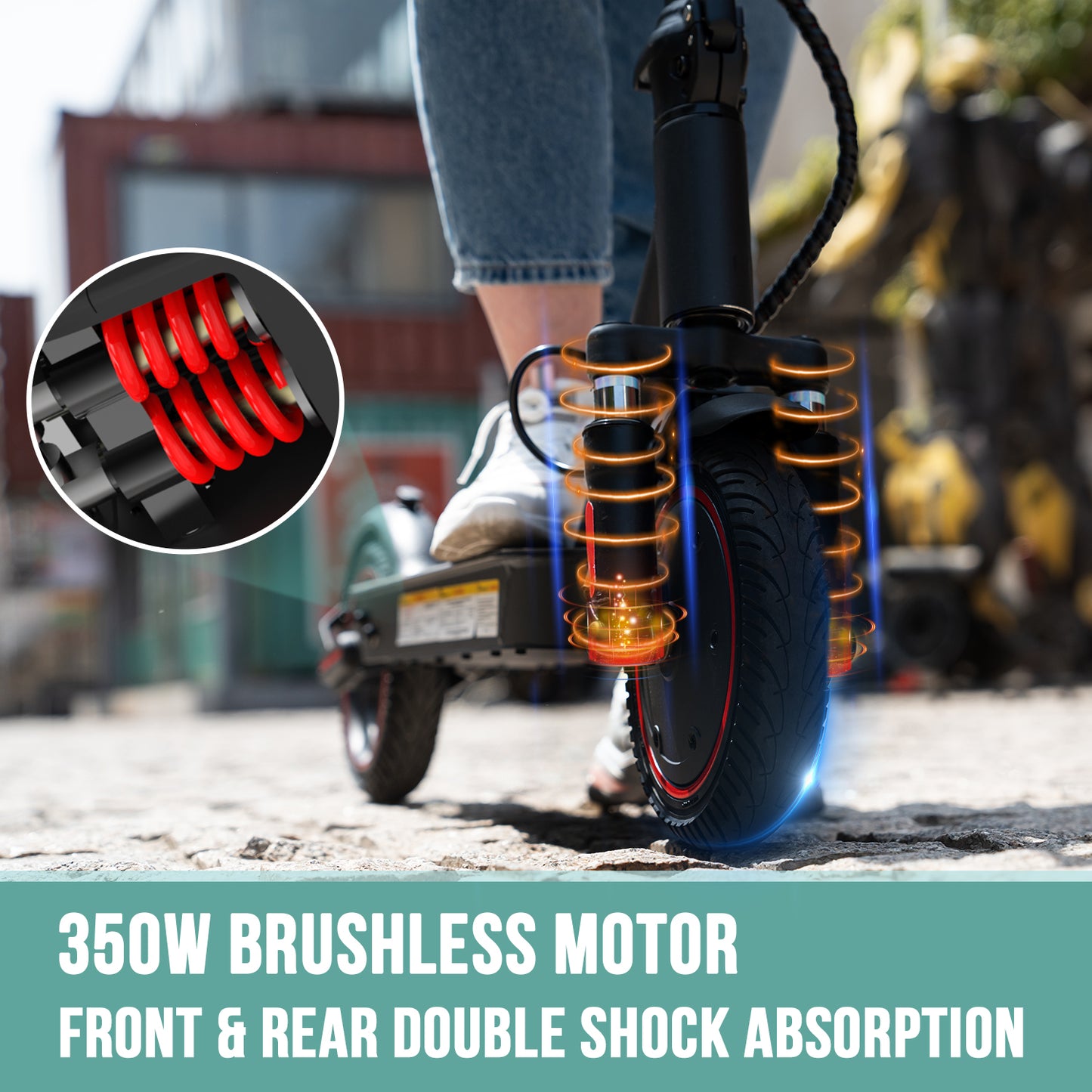 EVERCROSS EV85F Electric Scooter, 8.5'' Solid Tires & APP Control