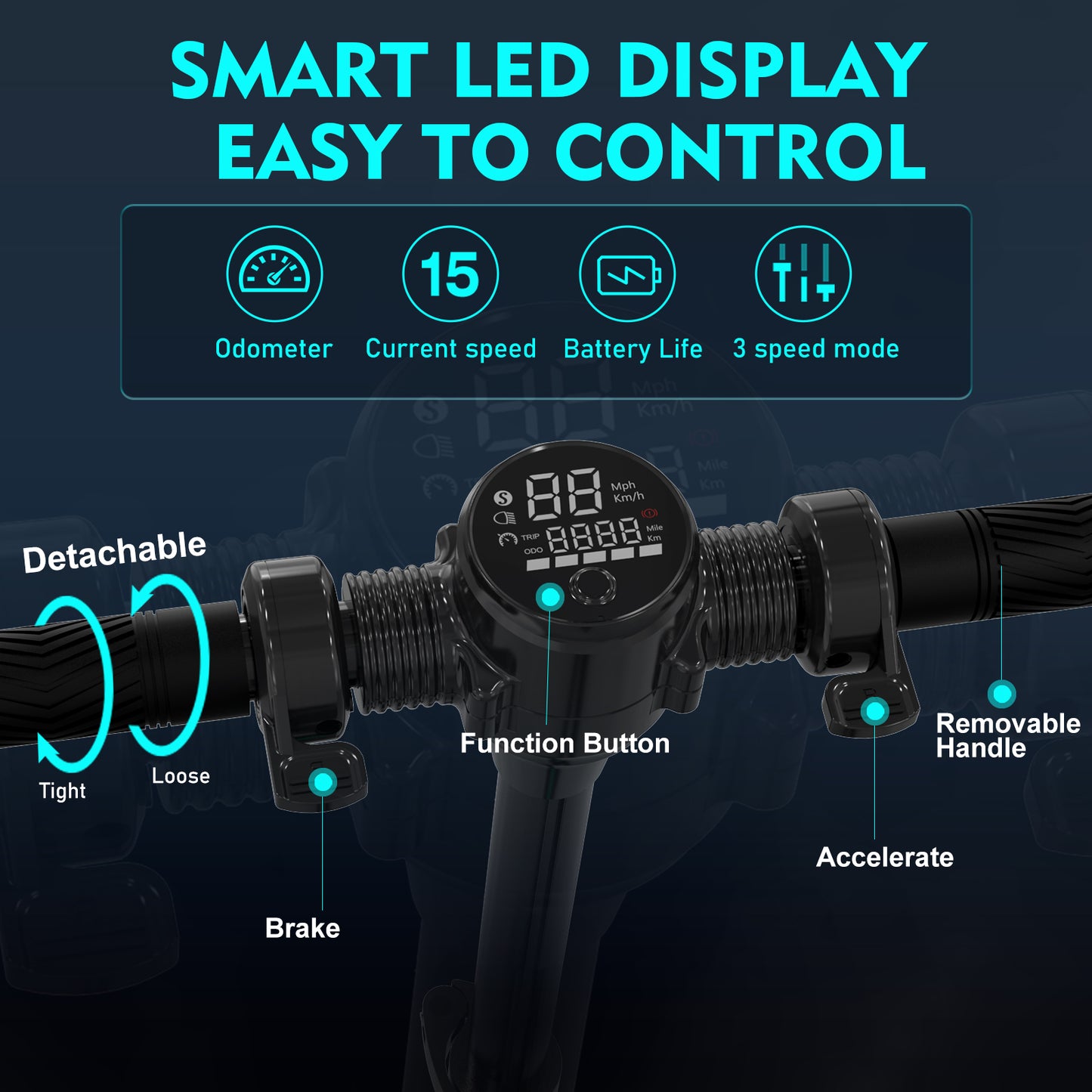 EVERCROSS E8 Electric Scooter-Foldable Commuter
