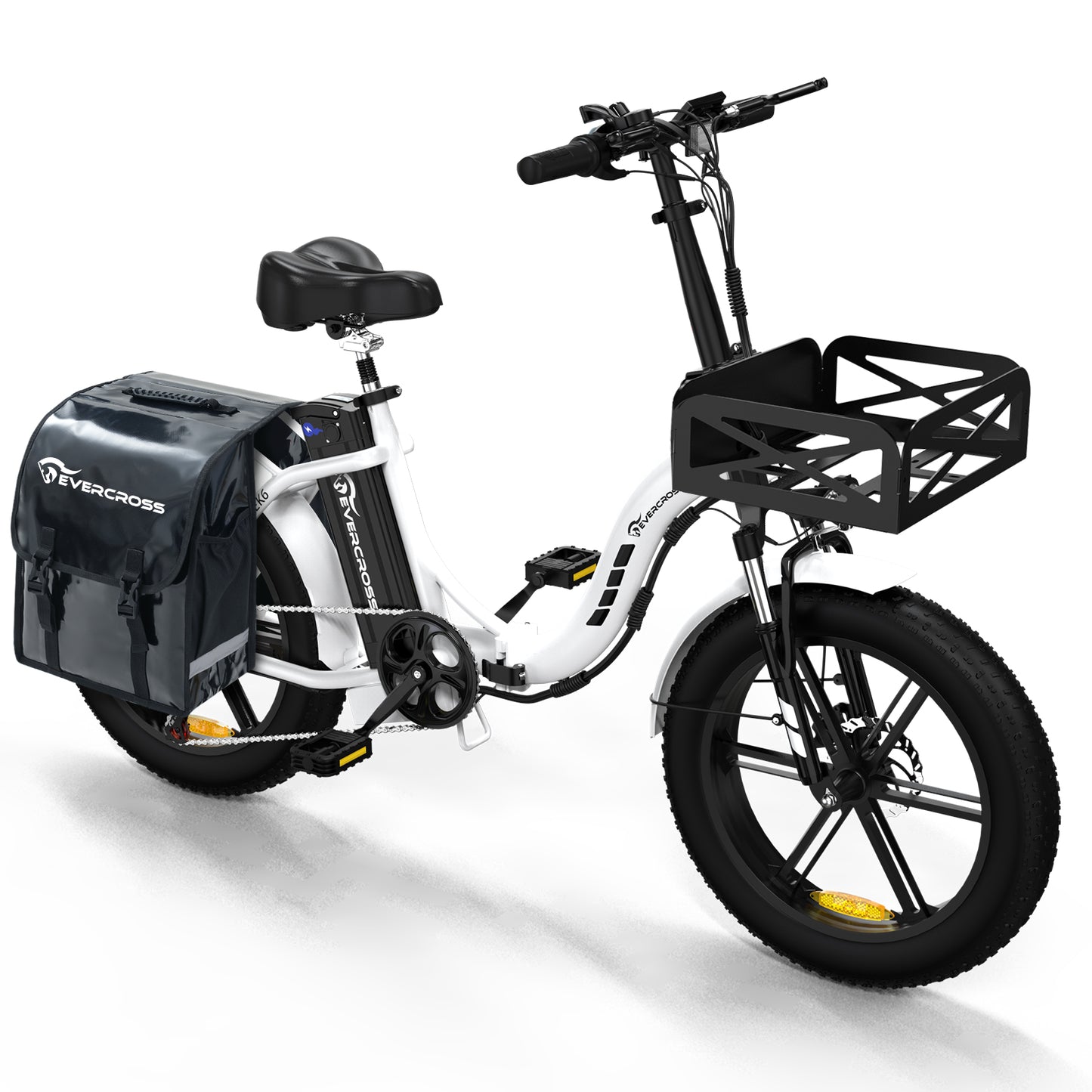EVERCROSS EK6 Foldable Electric Mountain Bike – 20" Fat Tire