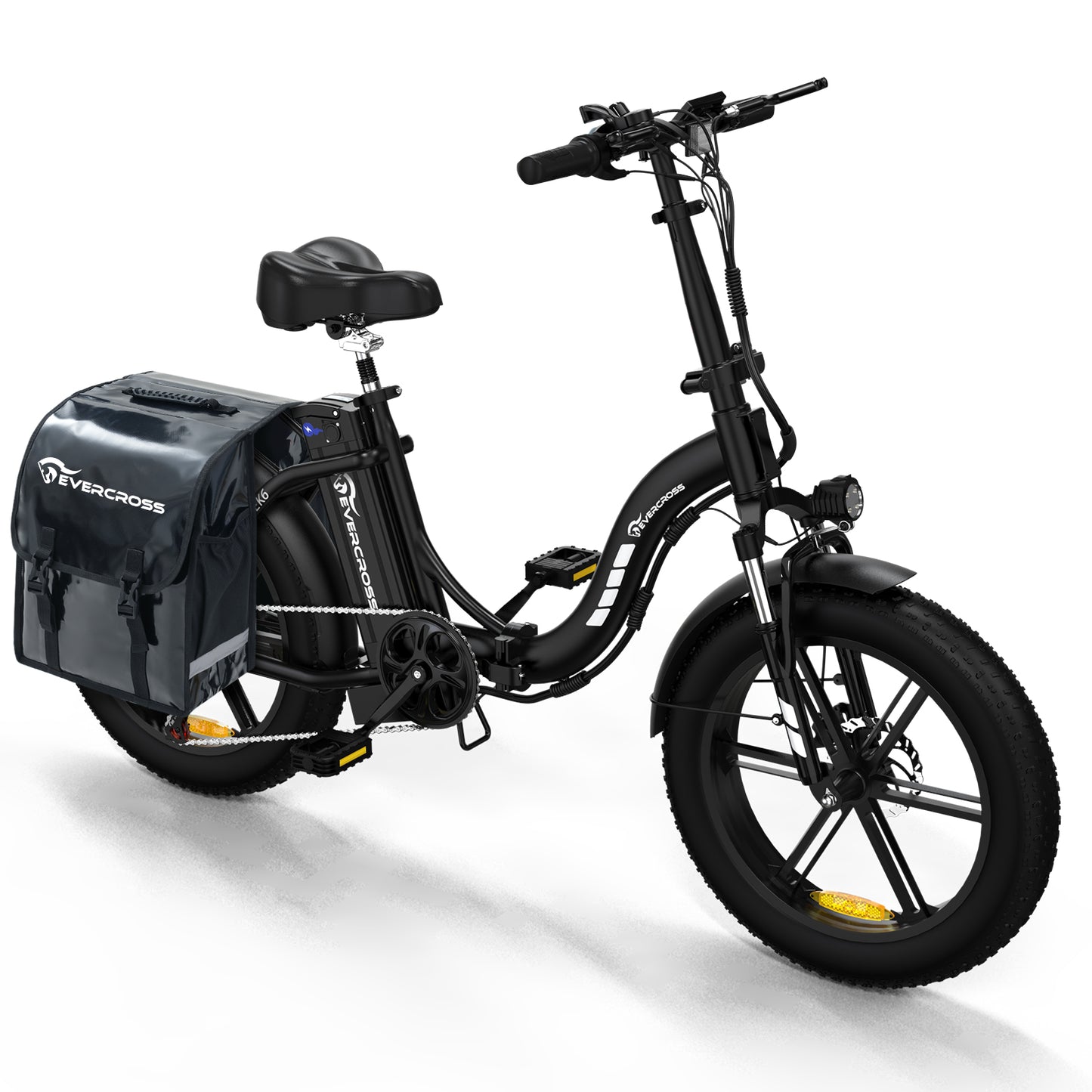 EVERCROSS EK6 Foldable Electric Mountain Bike – 20" Fat Tire