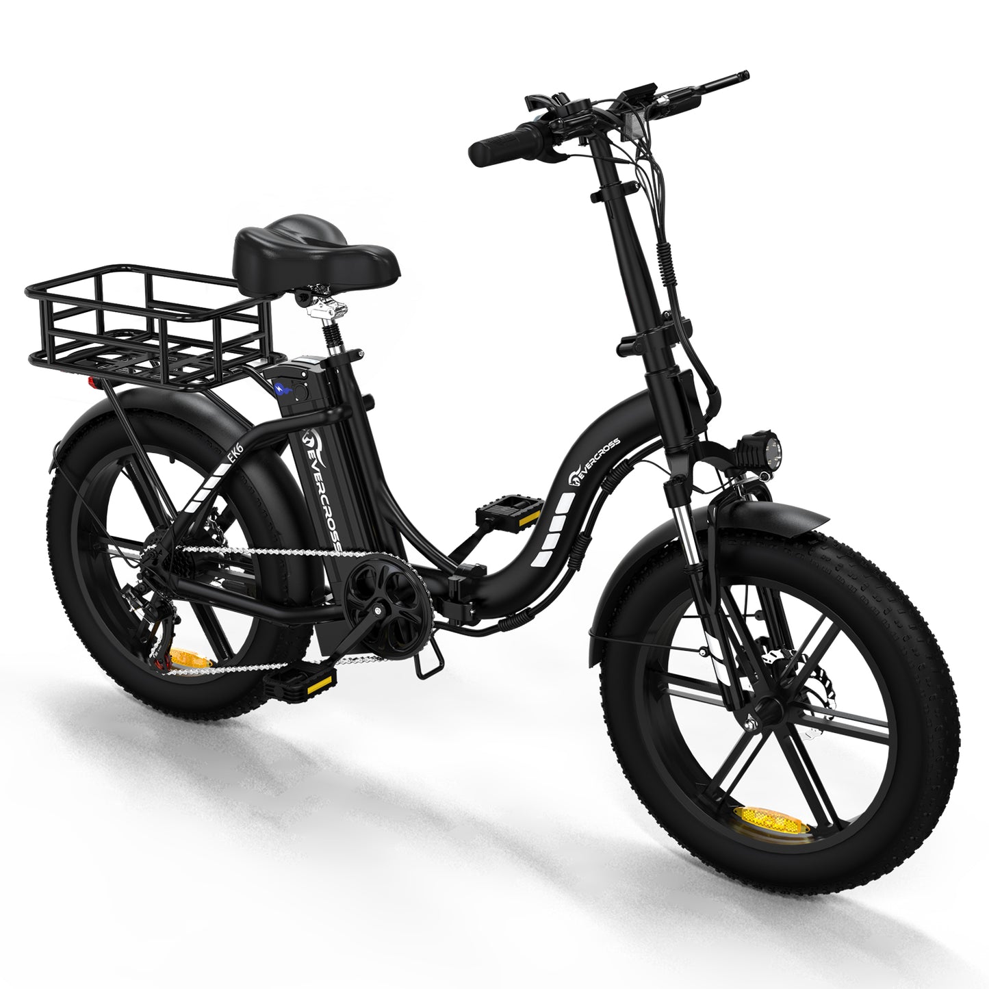 EVERCROSS EK6 Foldable Electric Mountain Bike – 20" Fat Tire
