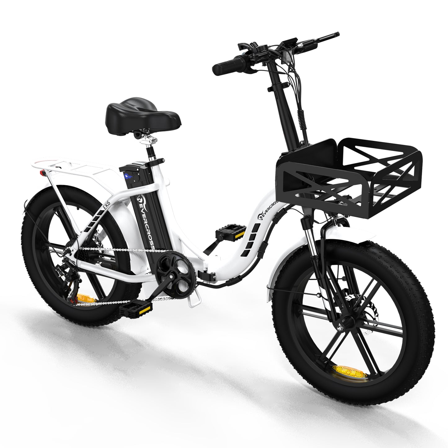 EVERCROSS EK6 Foldable Electric Mountain Bike – 20" Fat Tire