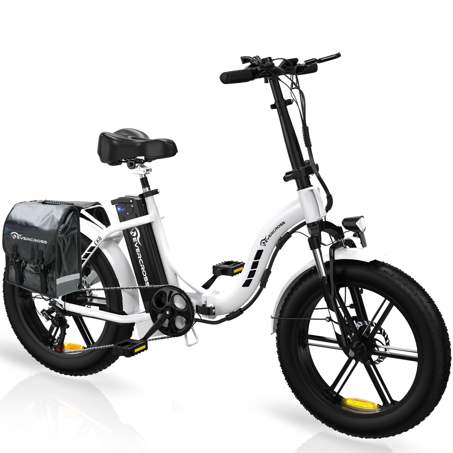 EVERCROSS EK6 Foldable Electric Mountain Bike – 20" Fat Tire