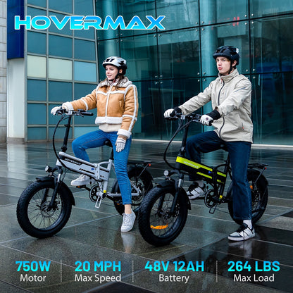 HOVERMAX HK10M 750W Elektrofahrrad - All-Terrain Fat Tire eBike mit 7-Gang-System