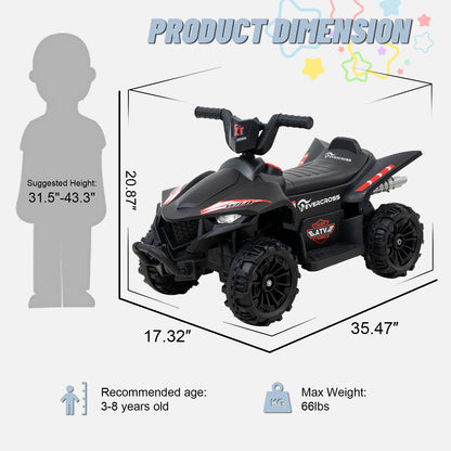 EVERCORSS Kids Ride auf ATV, 12V 4 Wheeler Quad Spielzeug fahrzeug für Kinder über 3 Jahre alt