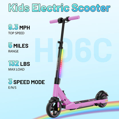 HOVERMAX H06C Elektro roller für Kinder 6-12, 150W Motor Höchst geschwindigkeit 9,3 MPH, 5 Meilen Reichweite