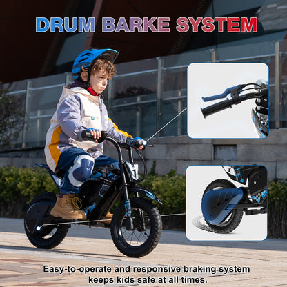 HOVERMAX H14M 12V Electric Dirt Bike 150W Motor Max Speed 10 mph Powered Ride on for Child aged 3-7