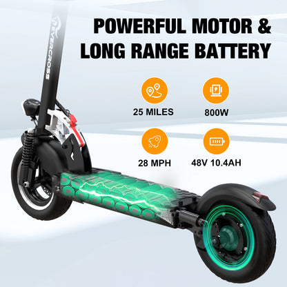 EVERCROSS H5 ELEKTRO SCOOTER, 10 "SOLIDE REIFEN &amp; 800W MOTOR