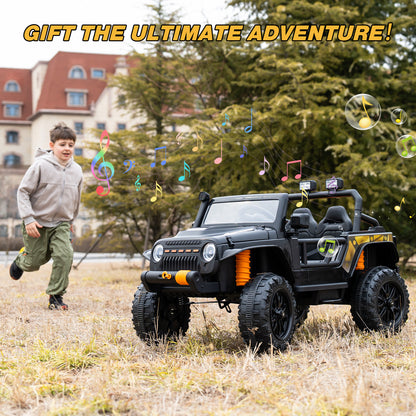 HOVERMAX ET4 12V Elektro-Kinderfahrzeug, 2-Sitzer mit Fernbedienung