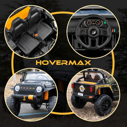 HOVERMAX ET4 12V Elektro-Kinderfahrzeug, 2-Sitzer mit Fernbedienung