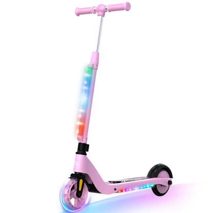 EVERCROSS EV05C Elektro roller für Kinder im Alter von 4 , 5 Meilen pro Stunde und 40 Minuten Fahrt, LED Bunte Lichter, Einstellbare Höhe und Leicht gewicht, Geschenk für Kinder