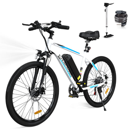 EVERCROSS EK15 500W 26 "Elektro-Mountainbike mit abnehmbarem Akku, 20MPH, 7-Gang-Pendelfahrrad