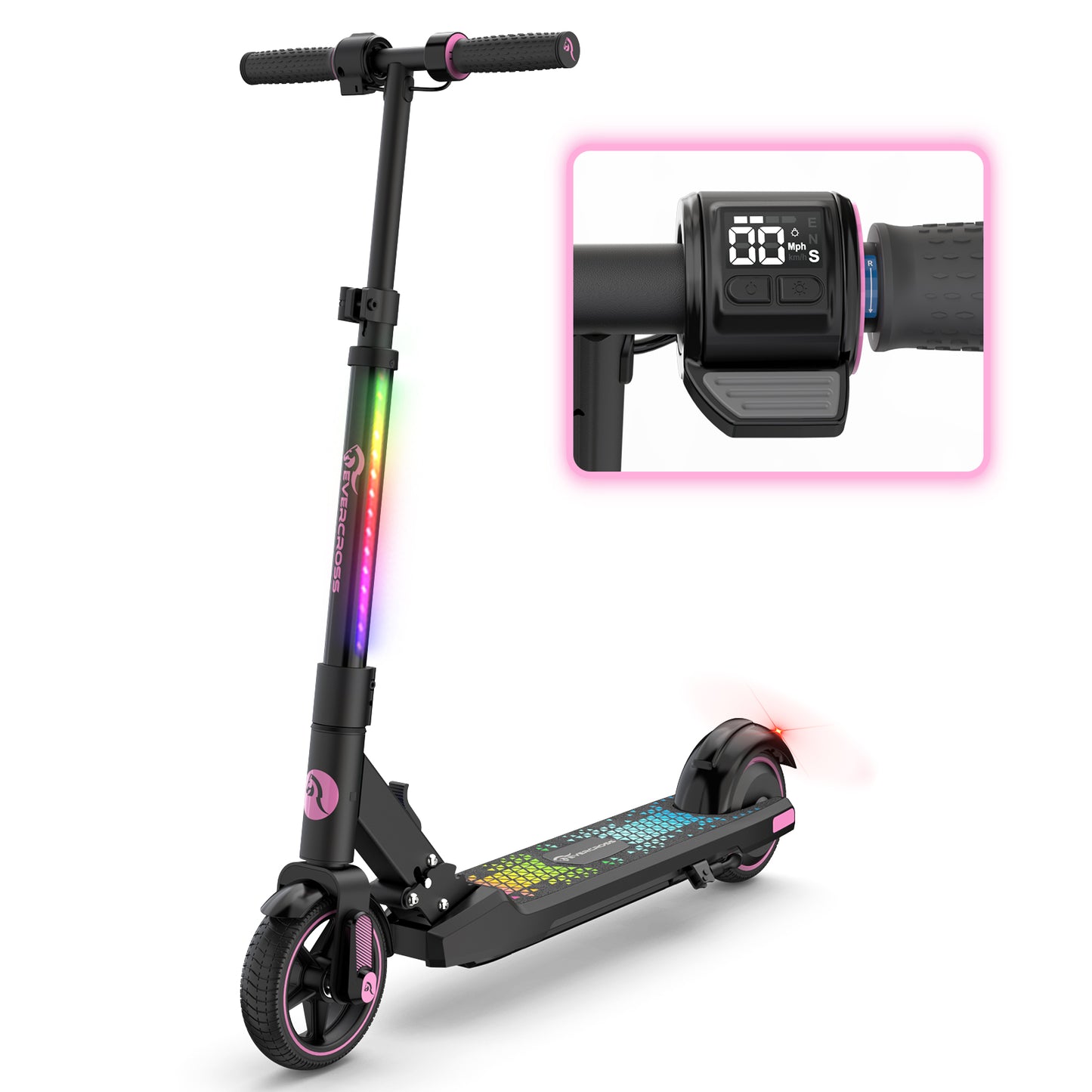 Trottinette électrique EVERCROSS EV06C pour enfants de 6 à 12 ans