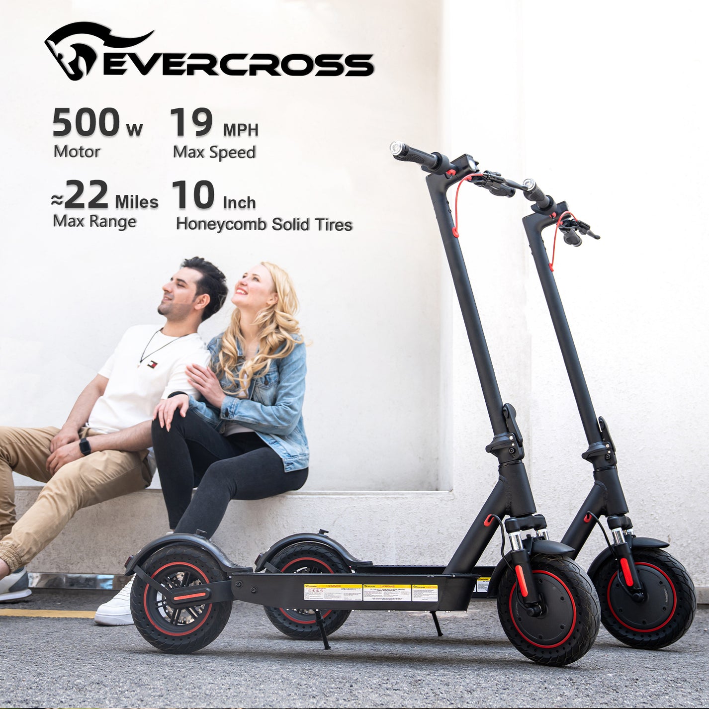 EVERCROSS EV10K PRO Electric Scooter For Adults, 10'' Tires — free download