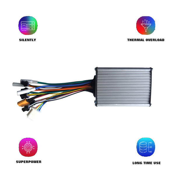 Controller Motore 18A 10 Fili In Metallo Per Scooter Elettrico Hitway H5, Ricambio Compatibile Con Faro